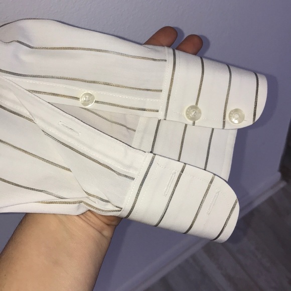 ❤️PerryEllis Men’s Dress Shirt Double Button cuff - Picture 3 of 5